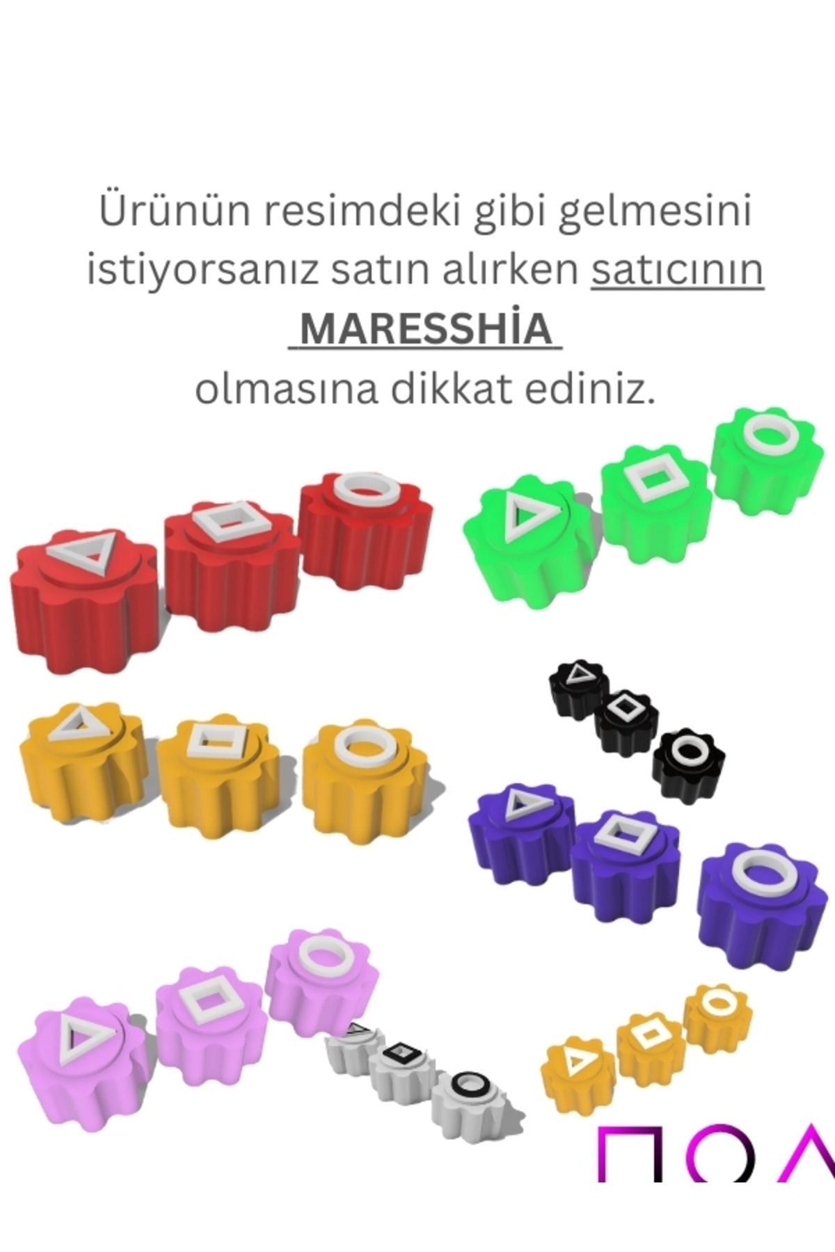 MARESSHİA-Squid Game - Set of 9 Dice, Ojing-Eo Geim Round Six Game 3