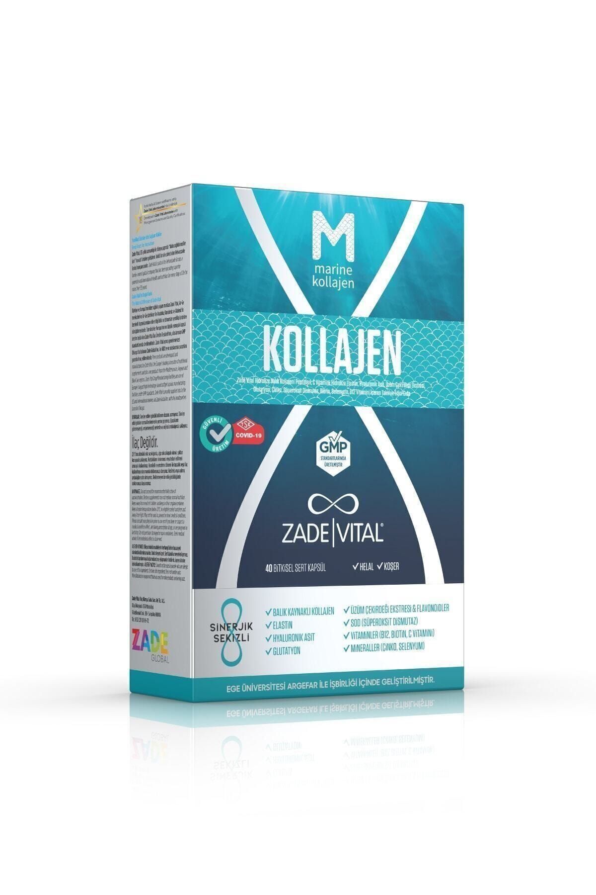 Zade Vital Marine Collagen 40 Kapsül