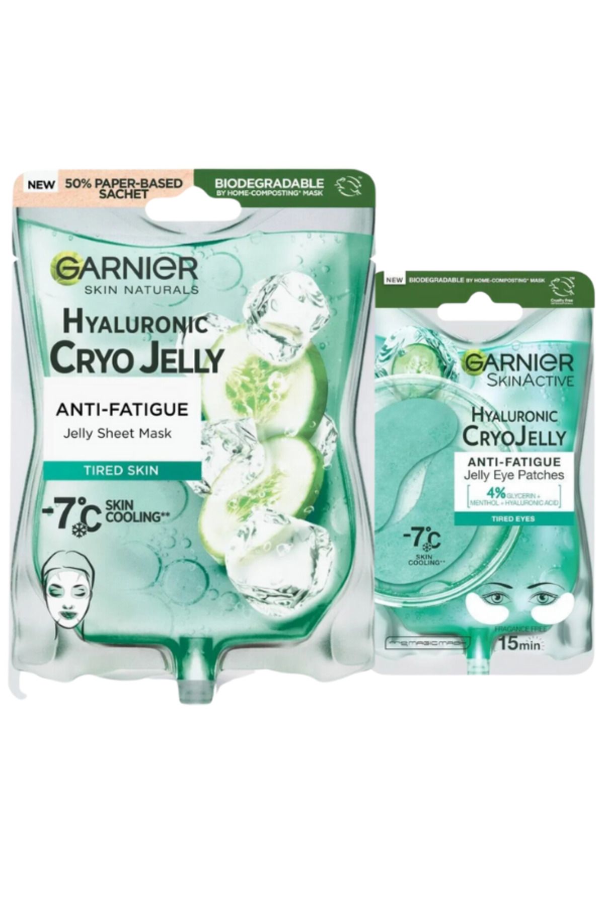 Garnier Yüz Maskesi Cryo Jelly + Göz Maskesi Cryo Jelly