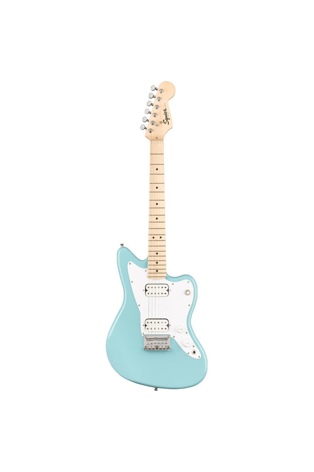 SQUIER Mini Jazzmaster HH Akçaağaç Klavye Daphne Blue Elektro Gitar