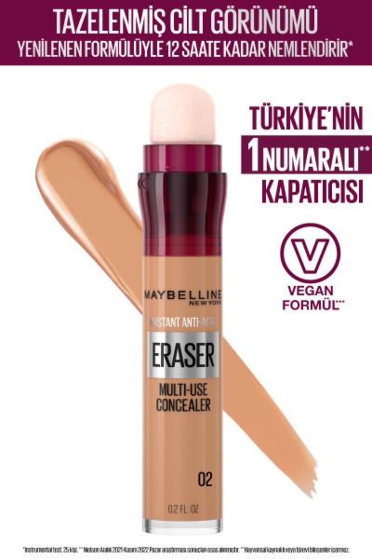 Maybelline New York Instant Anti Age Eraser Kapatıcı - 02 Nude