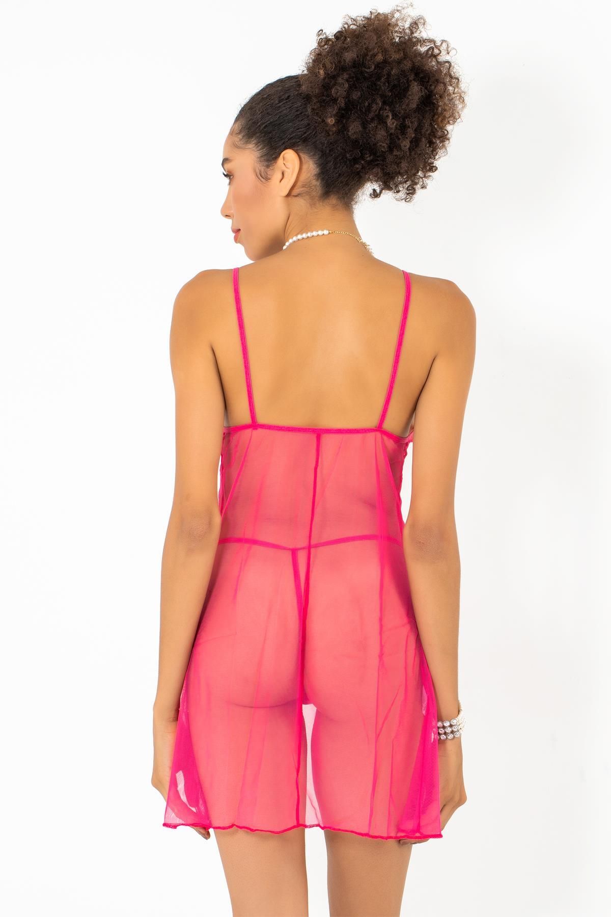 Phevos-Open Front Nightgown Set of 2 5