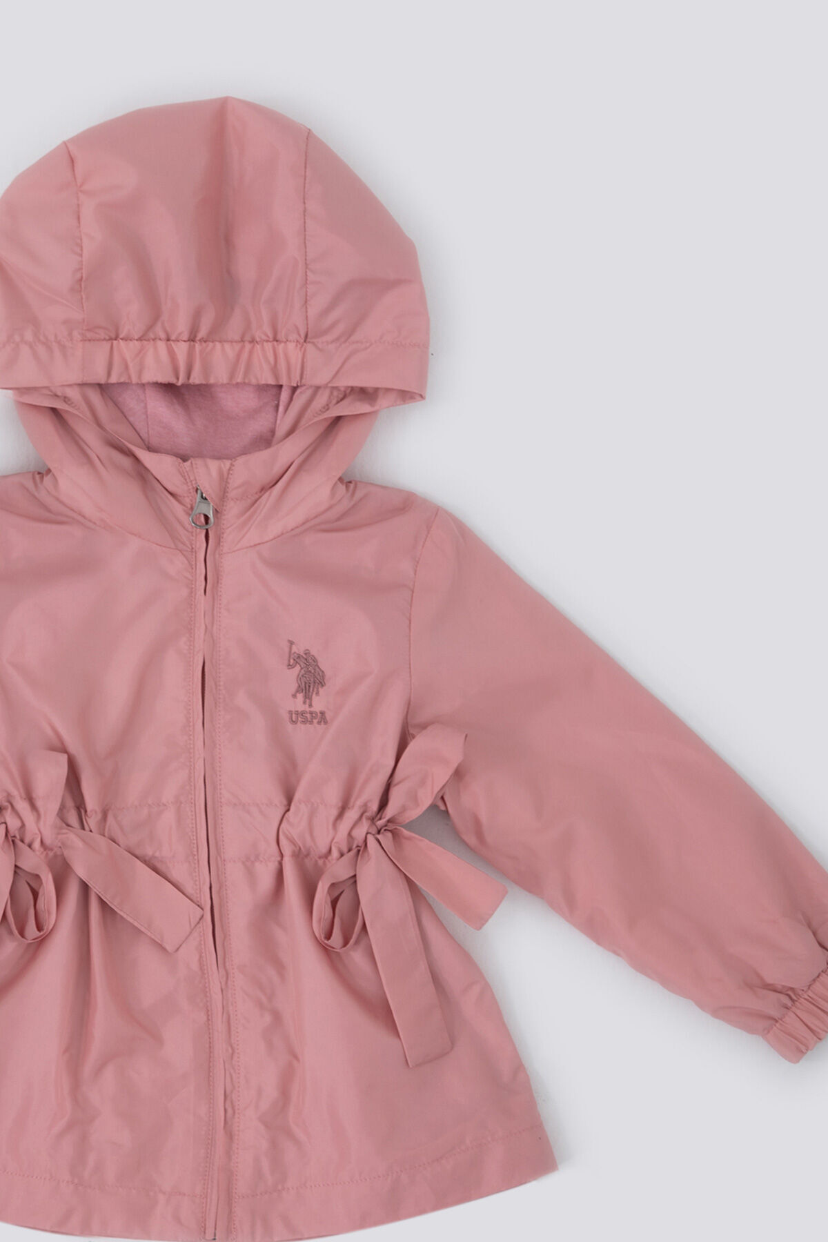 U.S. Polo Assn. Kız Bebek Pembe Bebek Mont fotoğrafı 3 (önizleme)