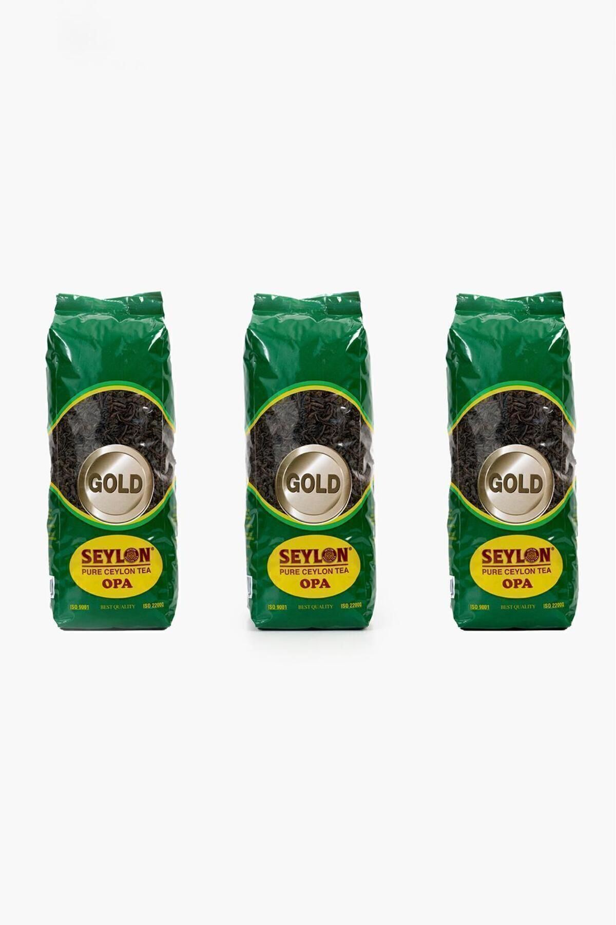 Seylon Seylon 500 gr Seylon Opa Gold 100% Saf Ceylon Tea 3 Adet Ithal Seylan Sri Lanka Kaçak Siyah Yaprak.