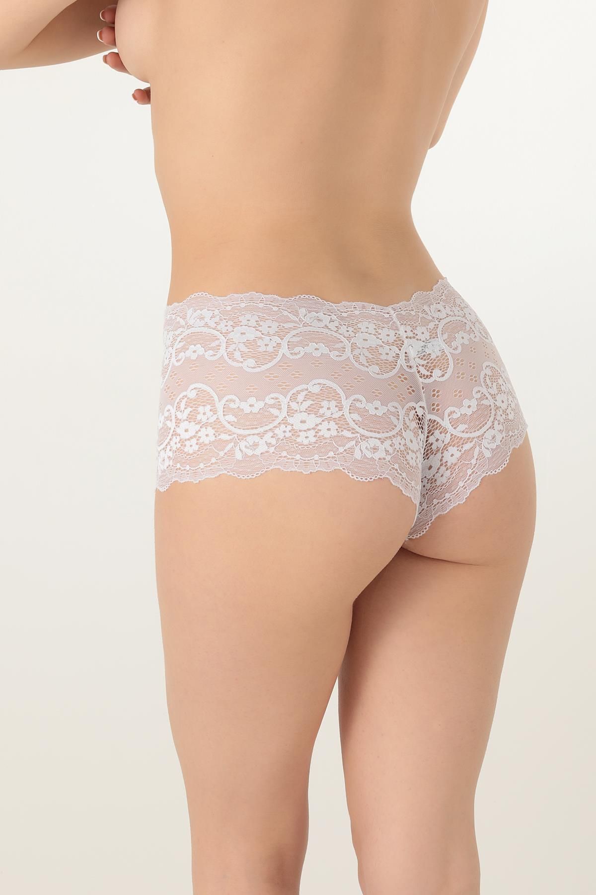 Miorre-Comfortable Elegant Women's Hipster Panties with Floral Lace 6