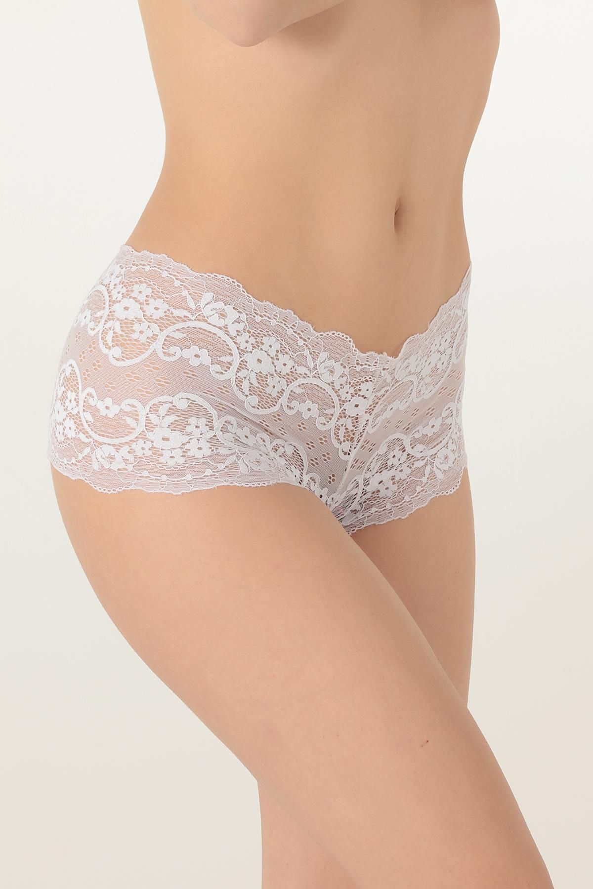 Miorre-Comfortable Elegant Women's Hipster Panties with Floral Lace 8