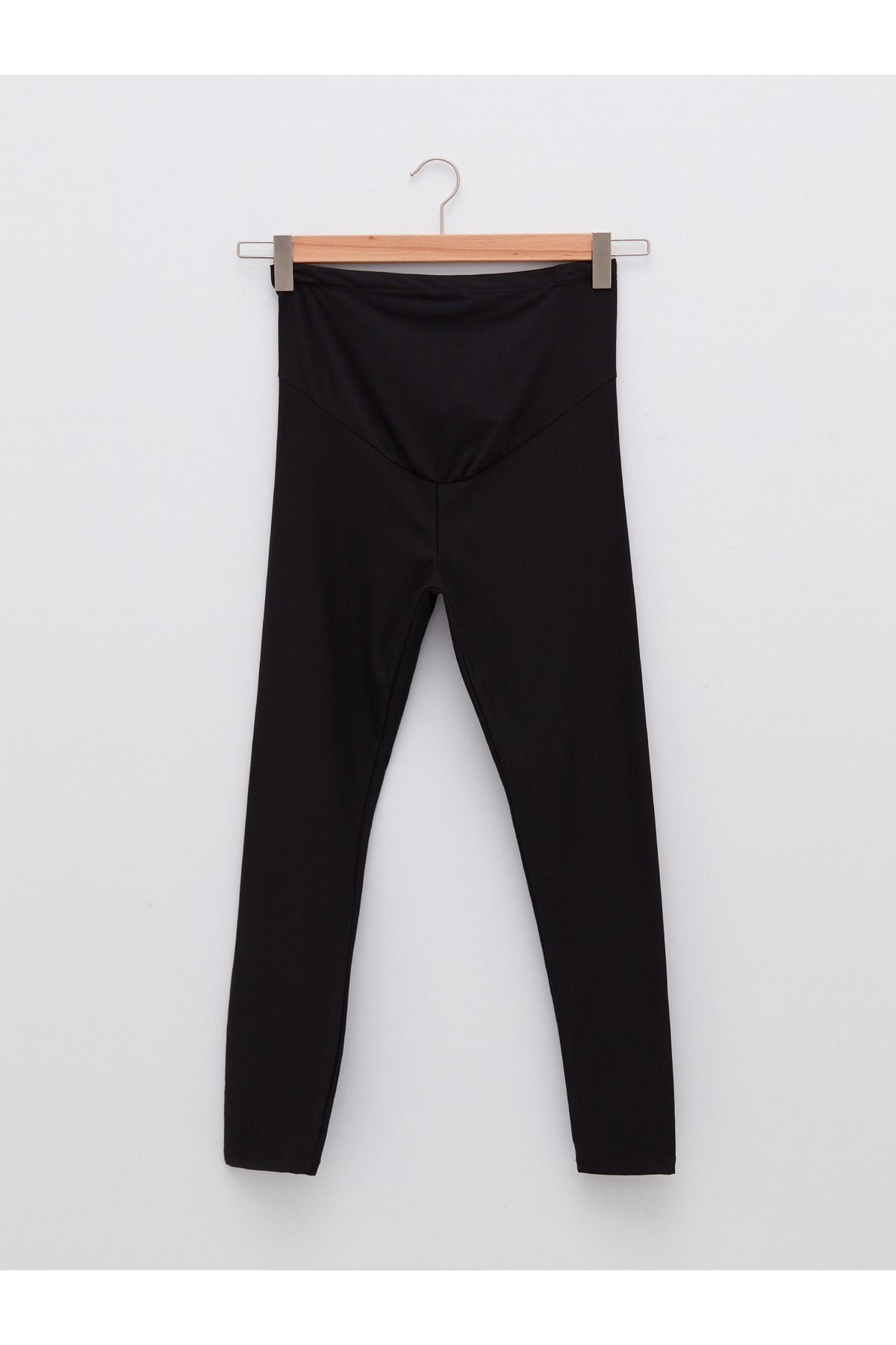 LC Waikiki-Plain Maternity Leggings with Abdominal Panel 7