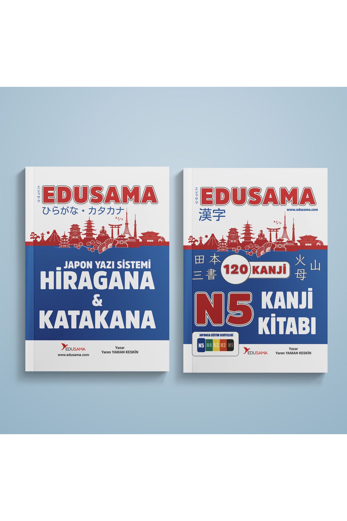 EDUSAMA Japonca N5 Yazı Sistemi Seti 2'li Kitap