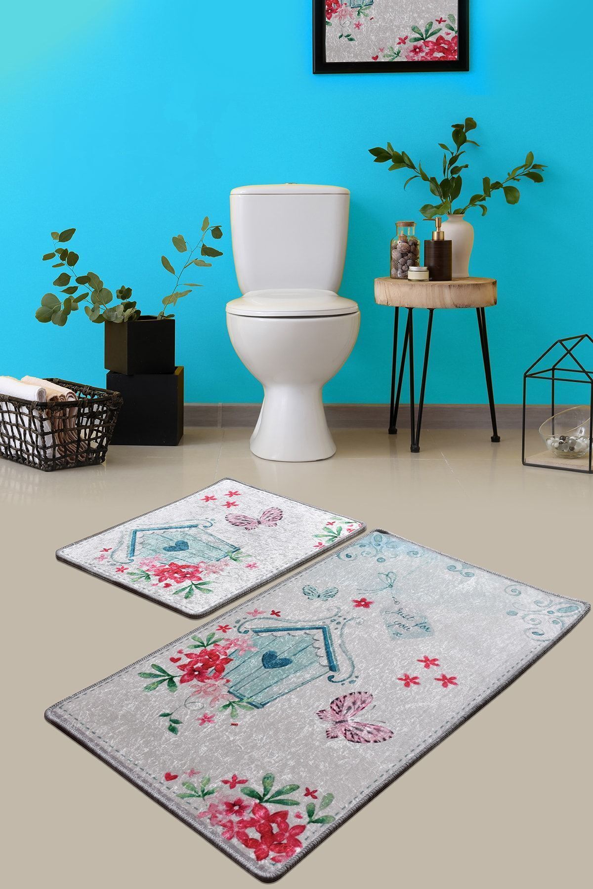 Chilai Home For You Djt 2'li Set Banyo Halısı, Paspas Takımı