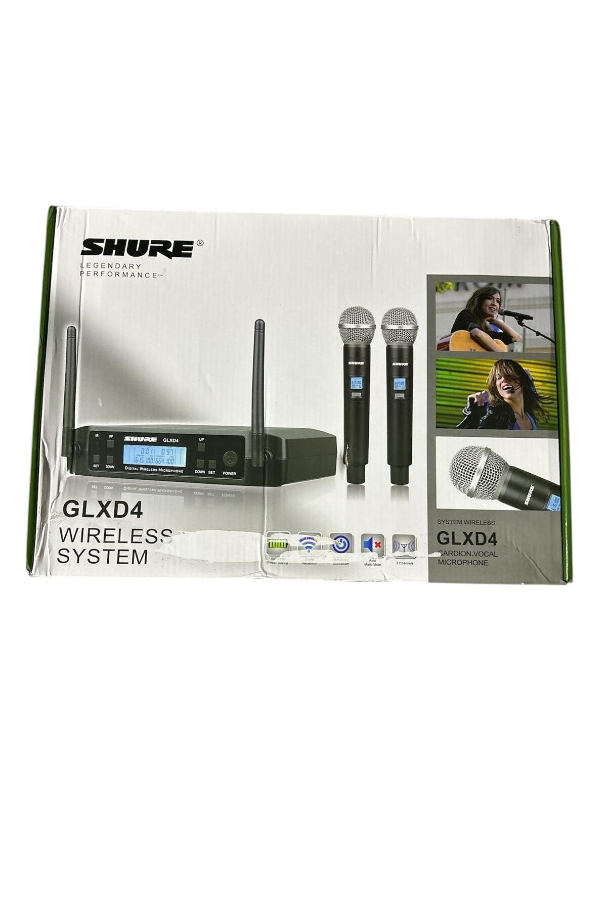 Shure Glxd4 Uhf 510-690mhz Karaoke Show Meetin için Profesyonel