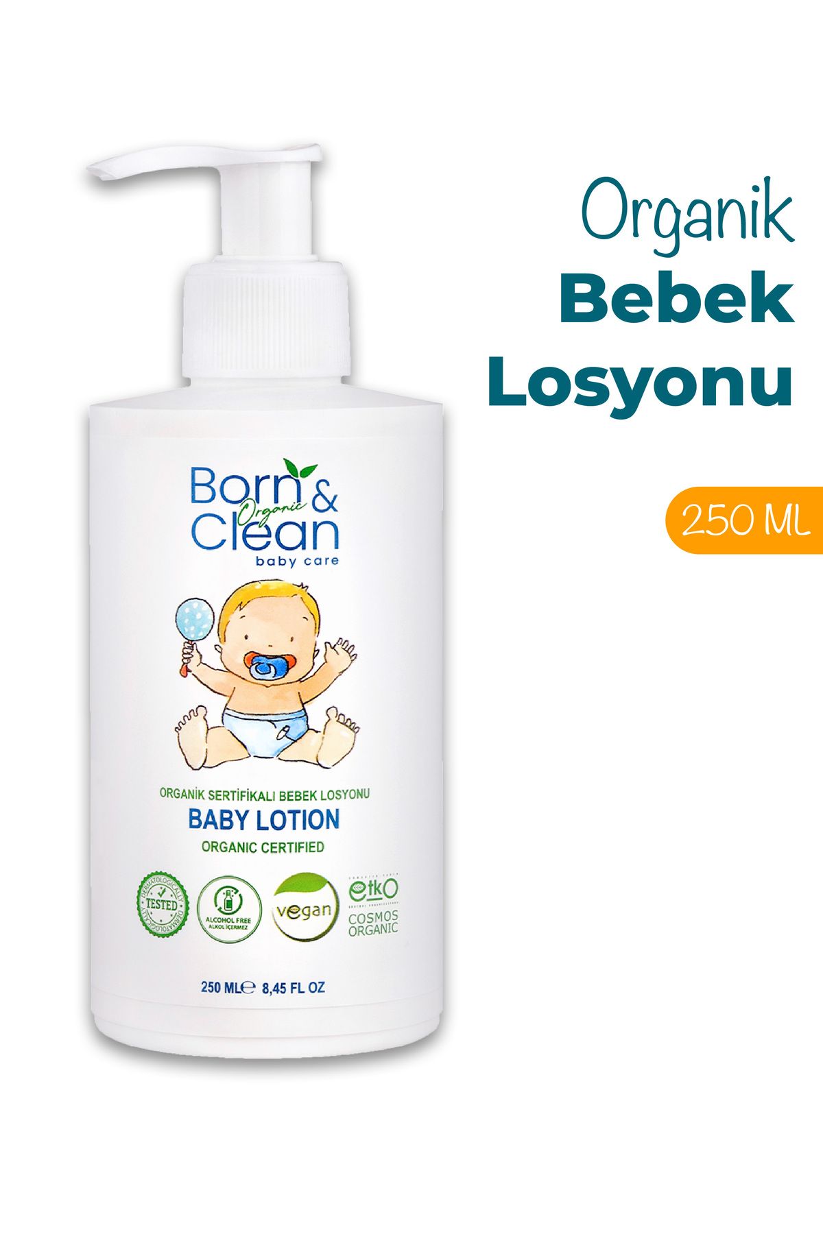 Born and Clean Baby Care Organik Bebek Losyonu 250 ml