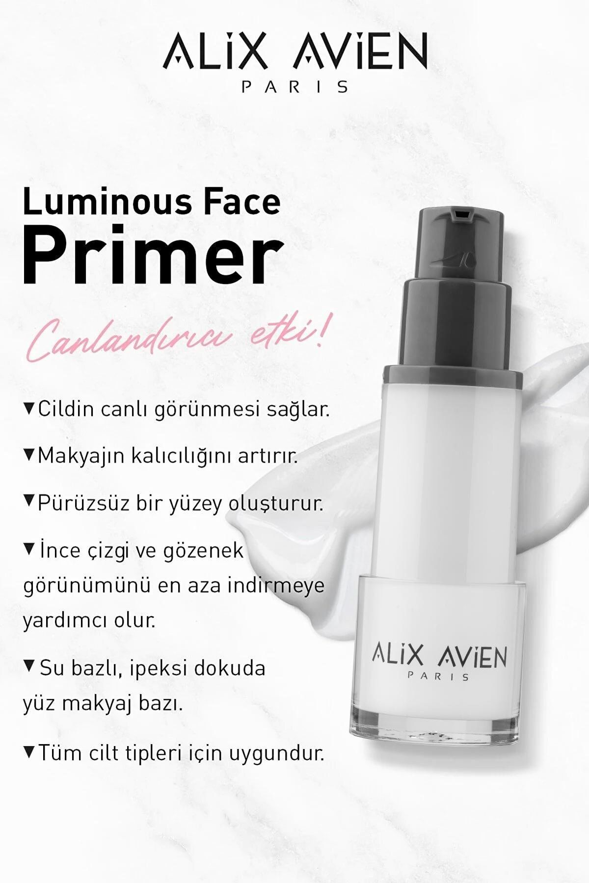 Alix Avien-Anti-Pore Bright Skin Appearance Water Based Makeup Base - Smooth Effect - Luminios Face Primer 4