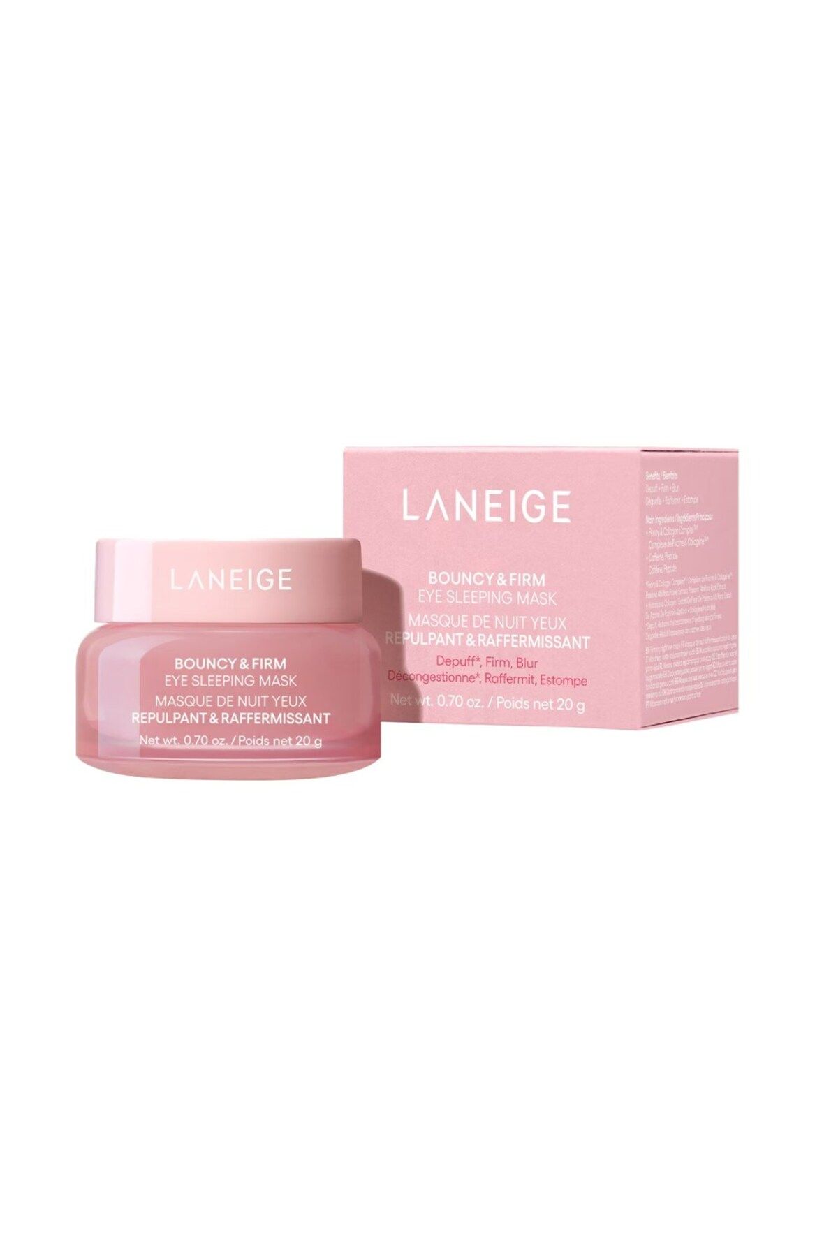 کرم دور چشم ماسک خواب آور و محکم کردن شب 20 میل Laneige