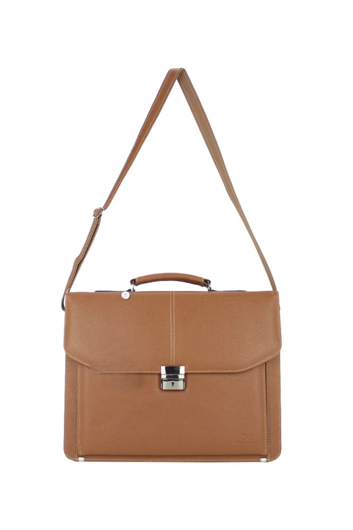 MESCHAIN  Erkek Omuz Çantası A4 Ve Dosya Uyumlu Kilit Mekanizmalı 15,6 Inç Laptop Bölmeli - Görsel 4