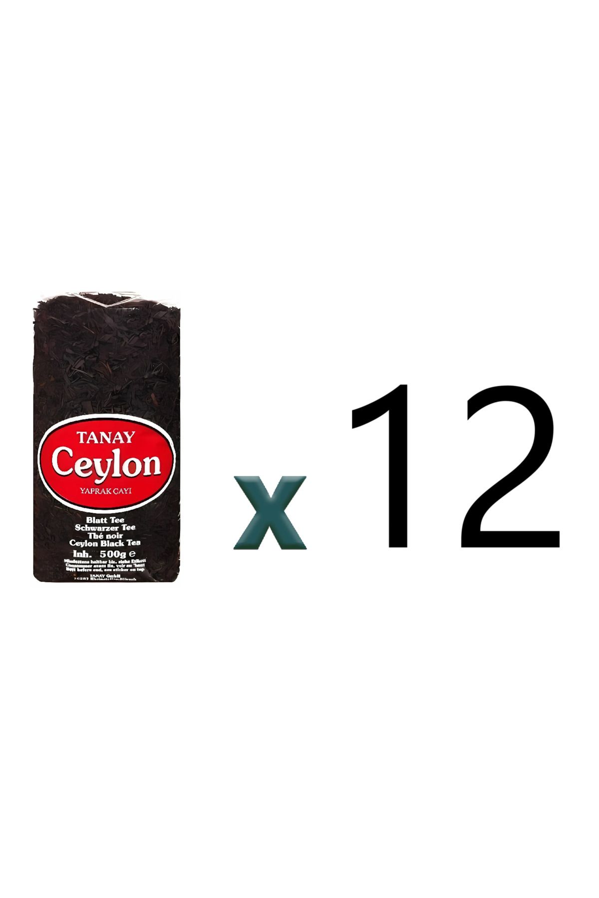 Tanay Ceylon Ithal Yaprak Seylan Çayı Kaçak Çay 12 adet 500 gr