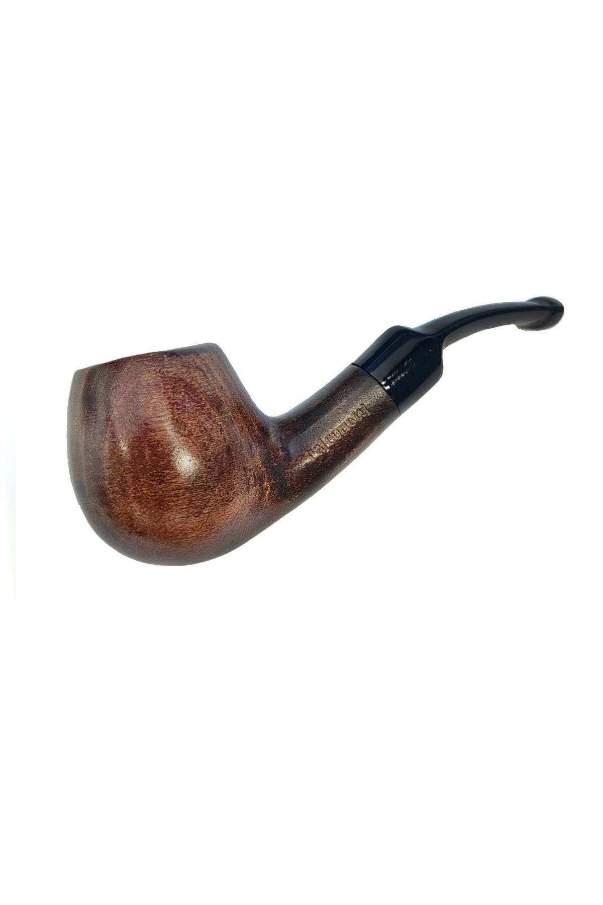 Falconetti 9 mm. Kahverengi Sandalwood Eğimli Sap Mini Ahşap Pipo rd41