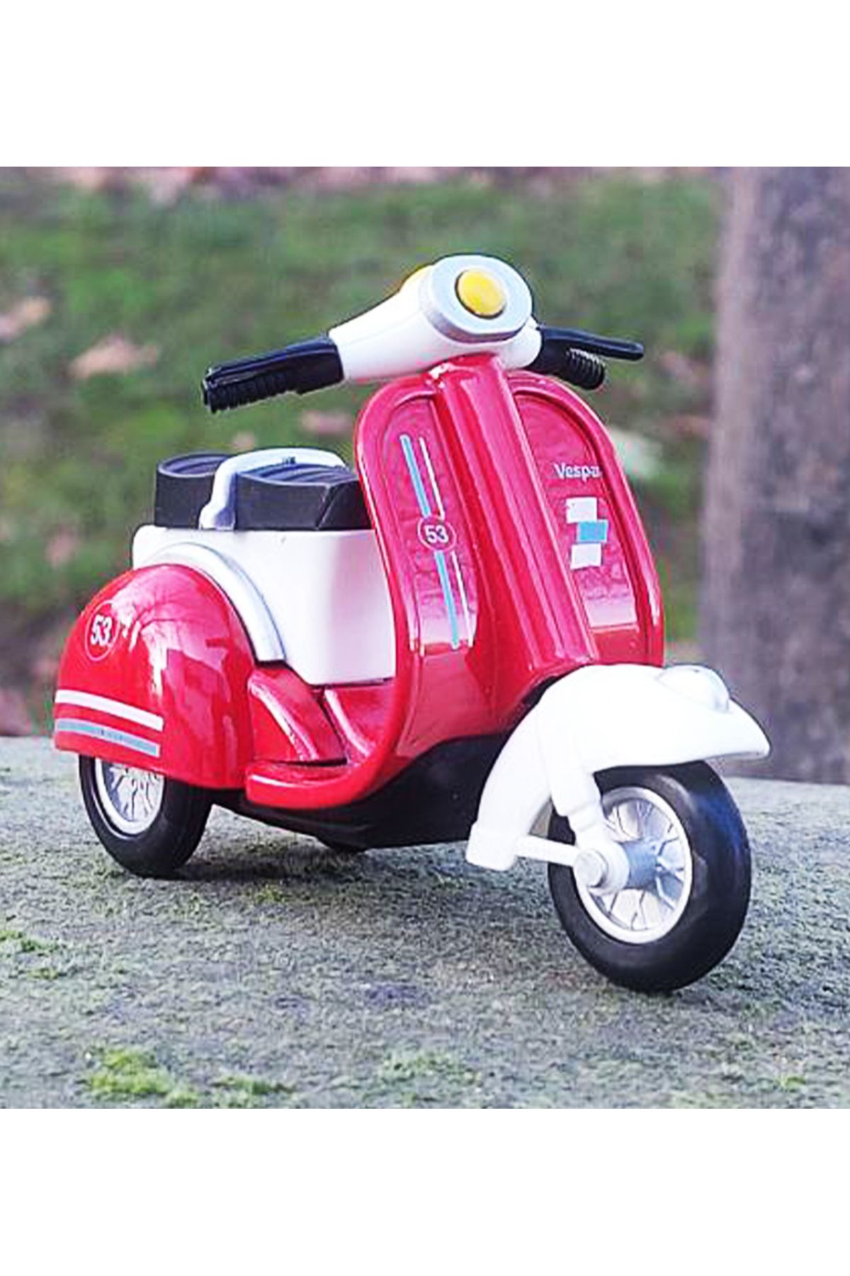 farddad Metal Vespa Scoter Motosiklet | Çek Bırak | 12CM