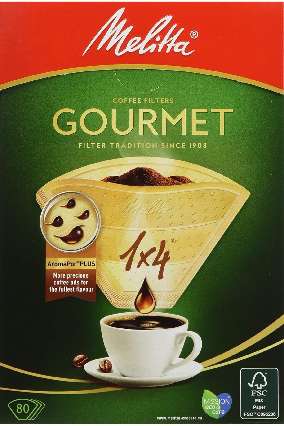 STOREMAX Sbl 1x4 Gourmet Filtre Kağıdı, 80 Adet, Yüksek Kalite, Rahat Kullanım, Beyaz SBLShp 1064356