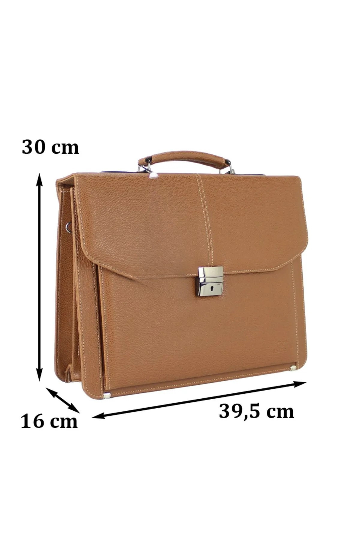 MESCHAIN  Erkek Omuz Çantası A4 Ve Dosya Uyumlu Kilit Mekanizmalı 15,6 Inç Laptop Bölmeli - Görsel 5