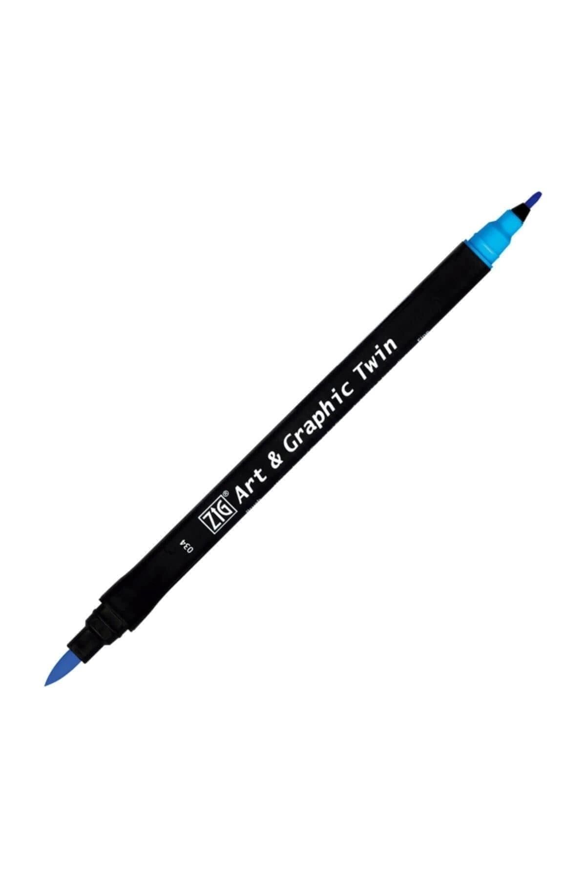 Zig-Art & Graphic Twin Marker Drawing Pen 34 Cobalt Blue 2