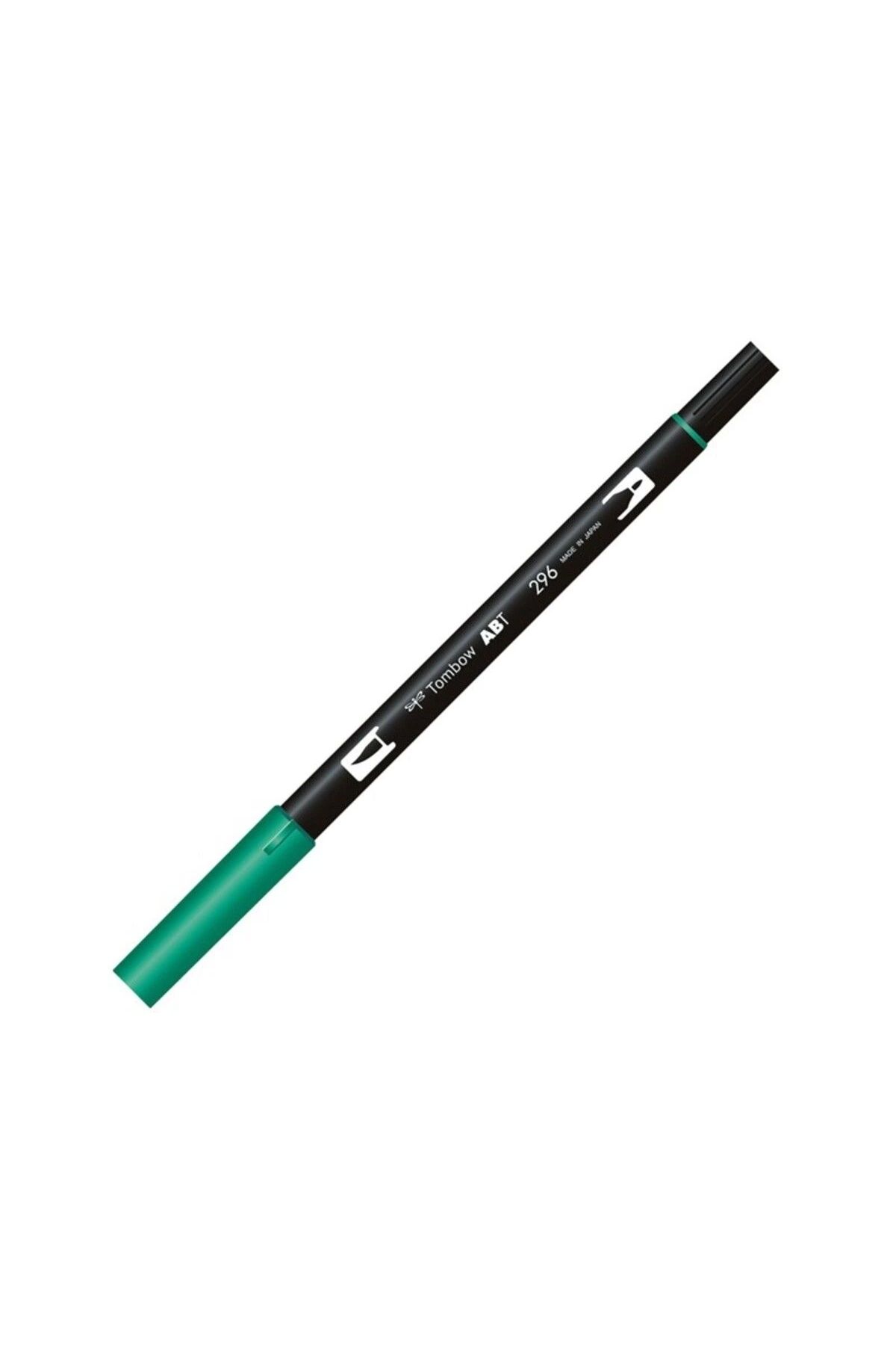 Tombow-Graphic Patterned Green Dual Brush Pen - Ab-t 296 1