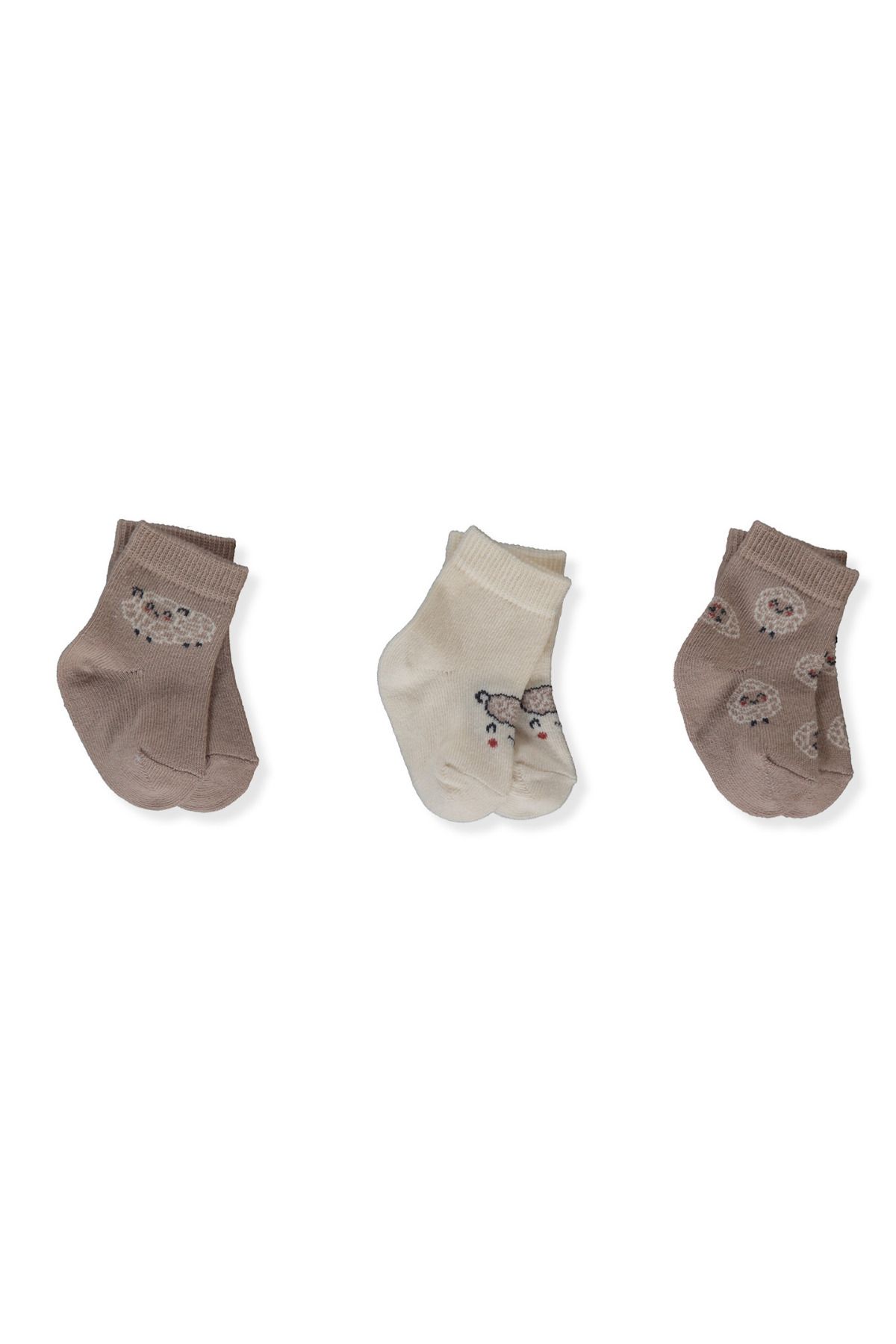 Bebetto-Little Lamb S670 0-6m Socket Socks Set of 3 1