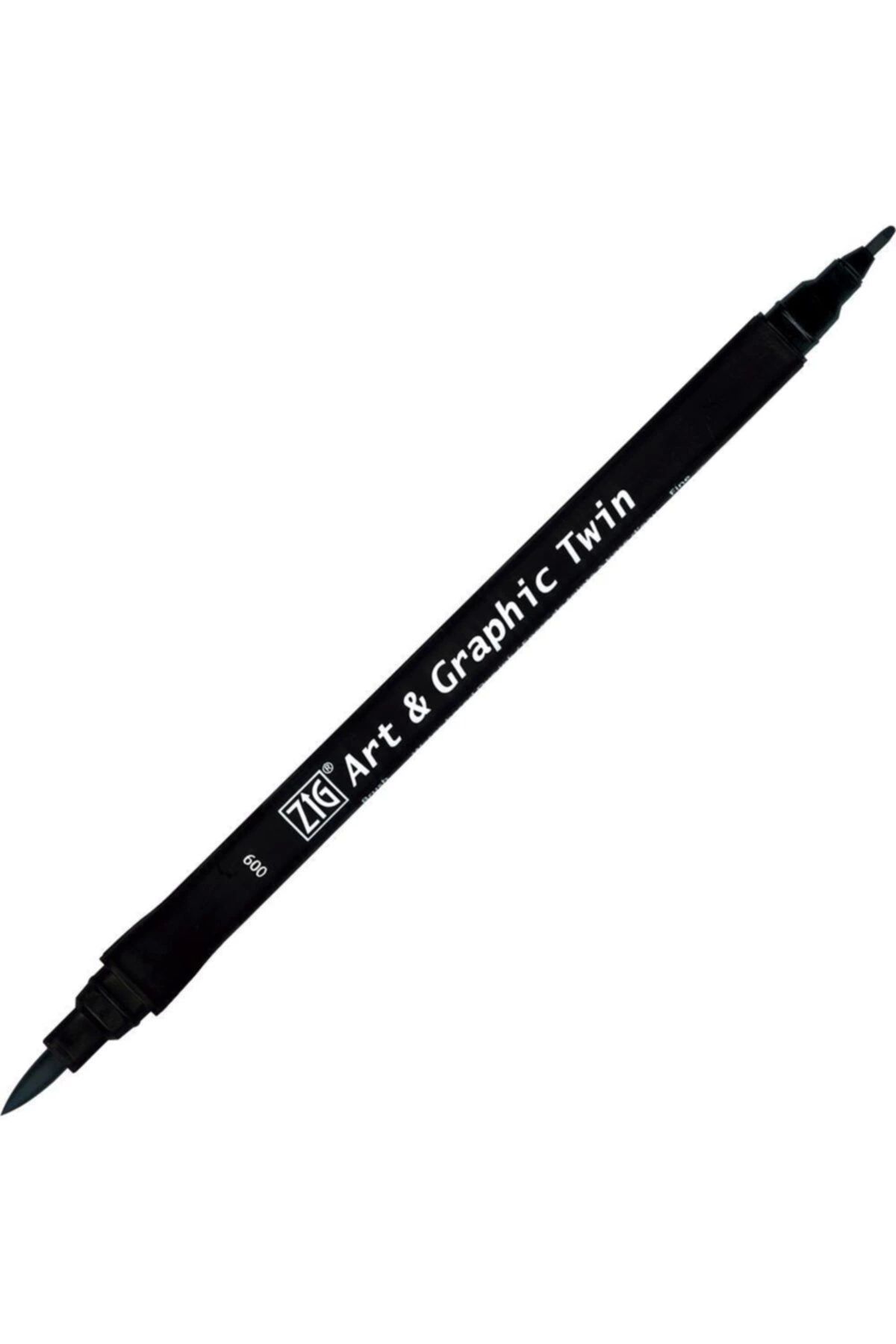 Zig-Art & Graphic Twin Marker Drawing Pen 8 Gray 2