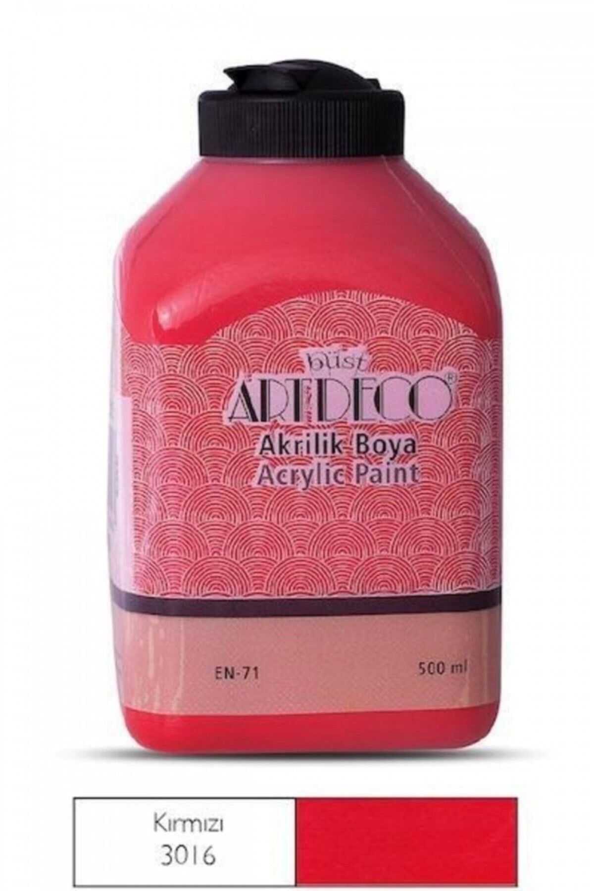 Artdeco Akrilik Boya 500 ml Limon 3016 Kırmızı