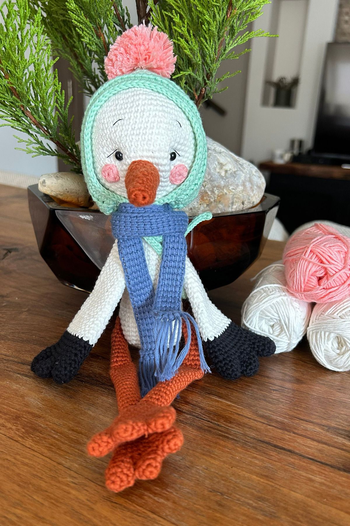 Gia Design Amigurumi Leylek Oyuncak Bebek