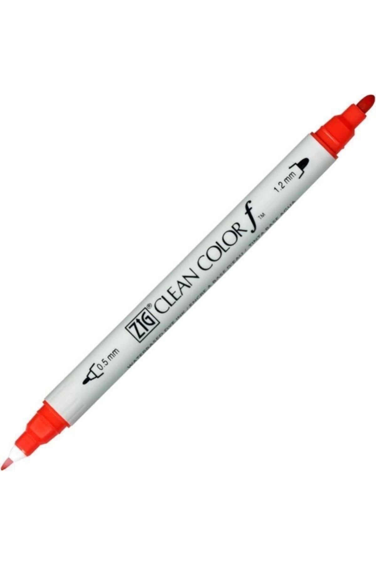 Zig-Clean Color F Tcs-6000t 020 Red Double Sided Pen 1