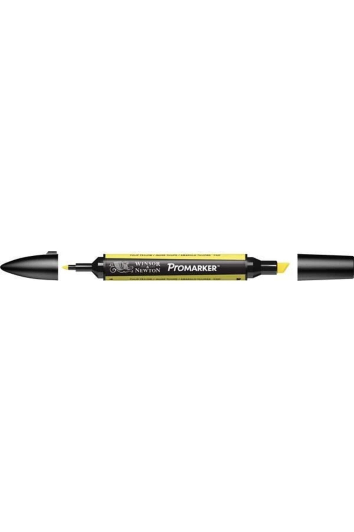 Winsor Newton-قلم رسم جرافيك ذو طرفين كحولي من بروماركر توليب أصفر 254 (Y337) 2
