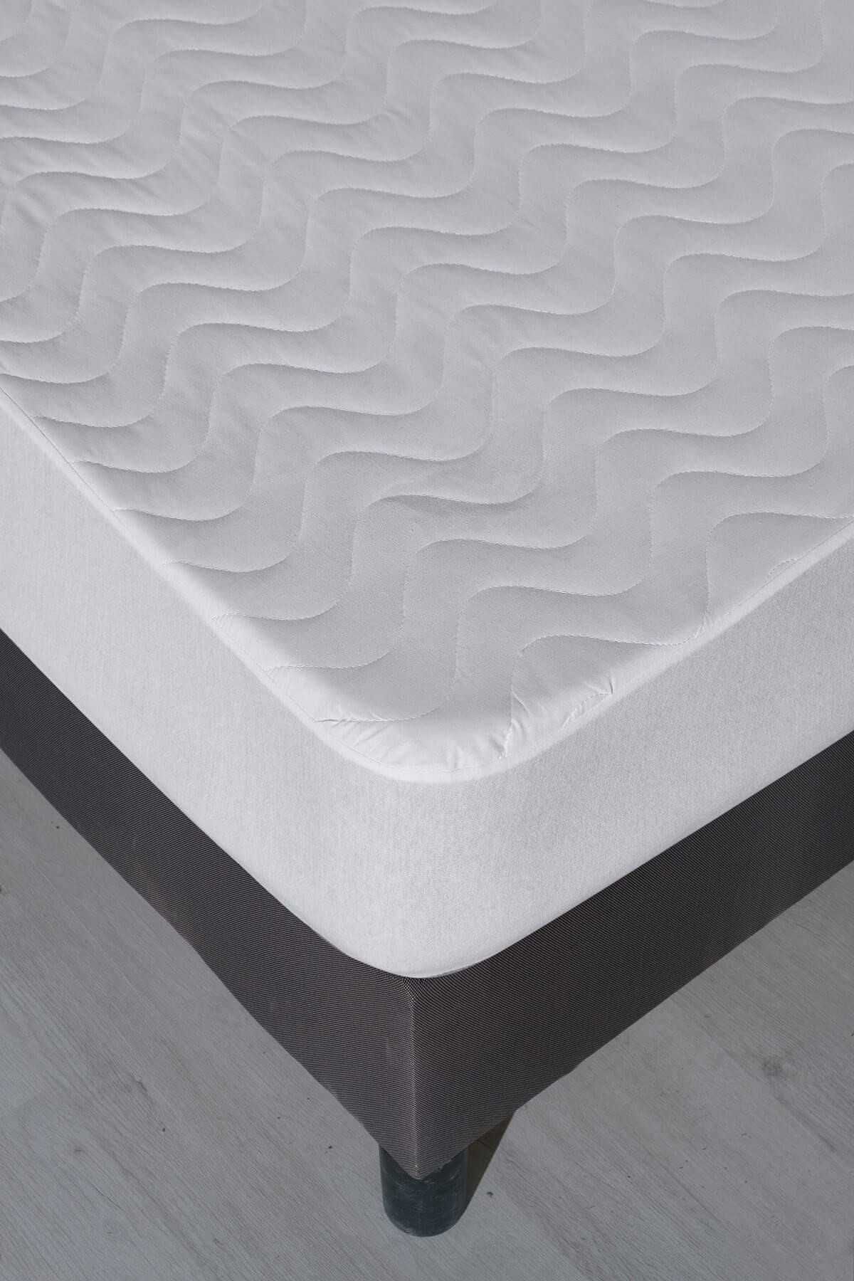 Mira Home 120X200 Sıvı Geçirmez Kapitoneli Tek Kişilik Alez Fitted Pamuklu