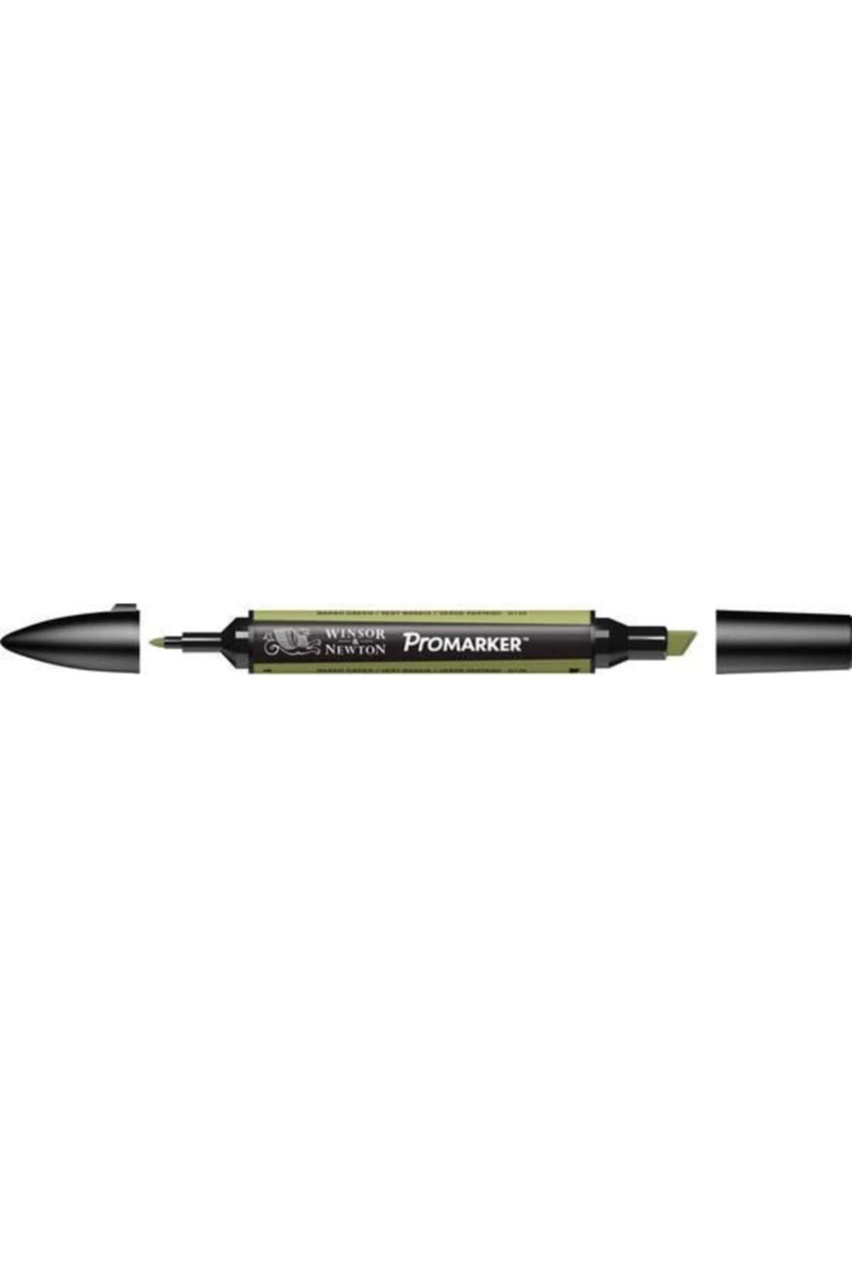 Winsor Newton-Marsh Green Promarker Graphic Drawing Pen - Double Tip, Alcohol Based, Large Size (G136) 2