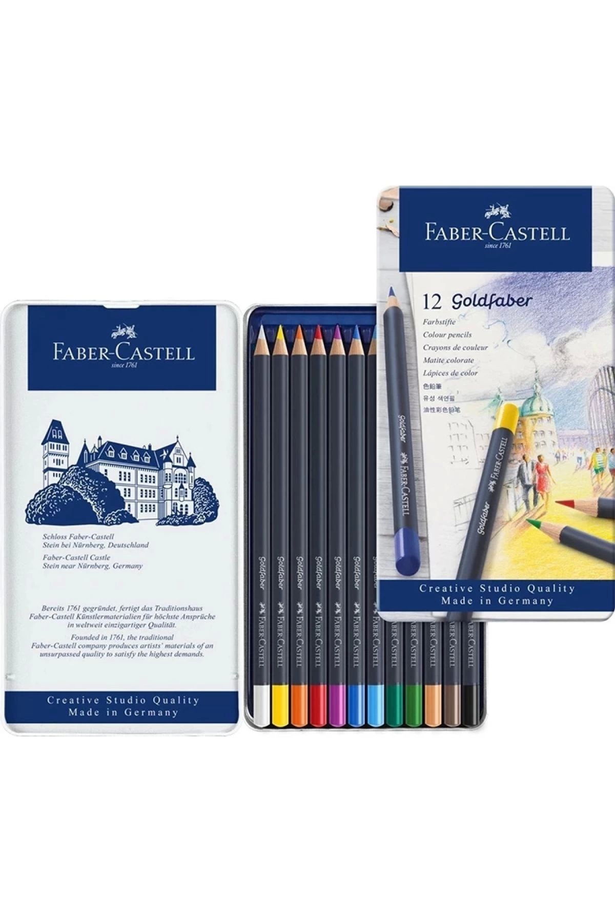 Faber Castell Goldfaber Kuru Boya Kalemi 12'li