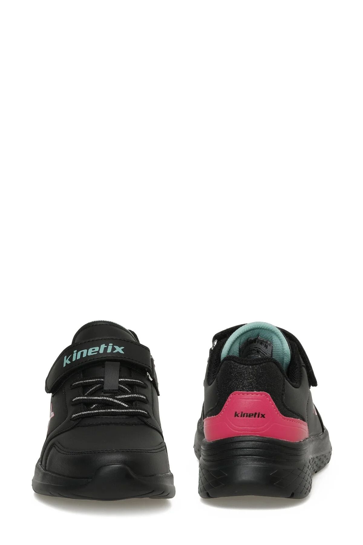 Kinetix-3F Marned J 3Pr Black Neon Fuchsia Yes Booties Girls Running Walking Shoes 5
