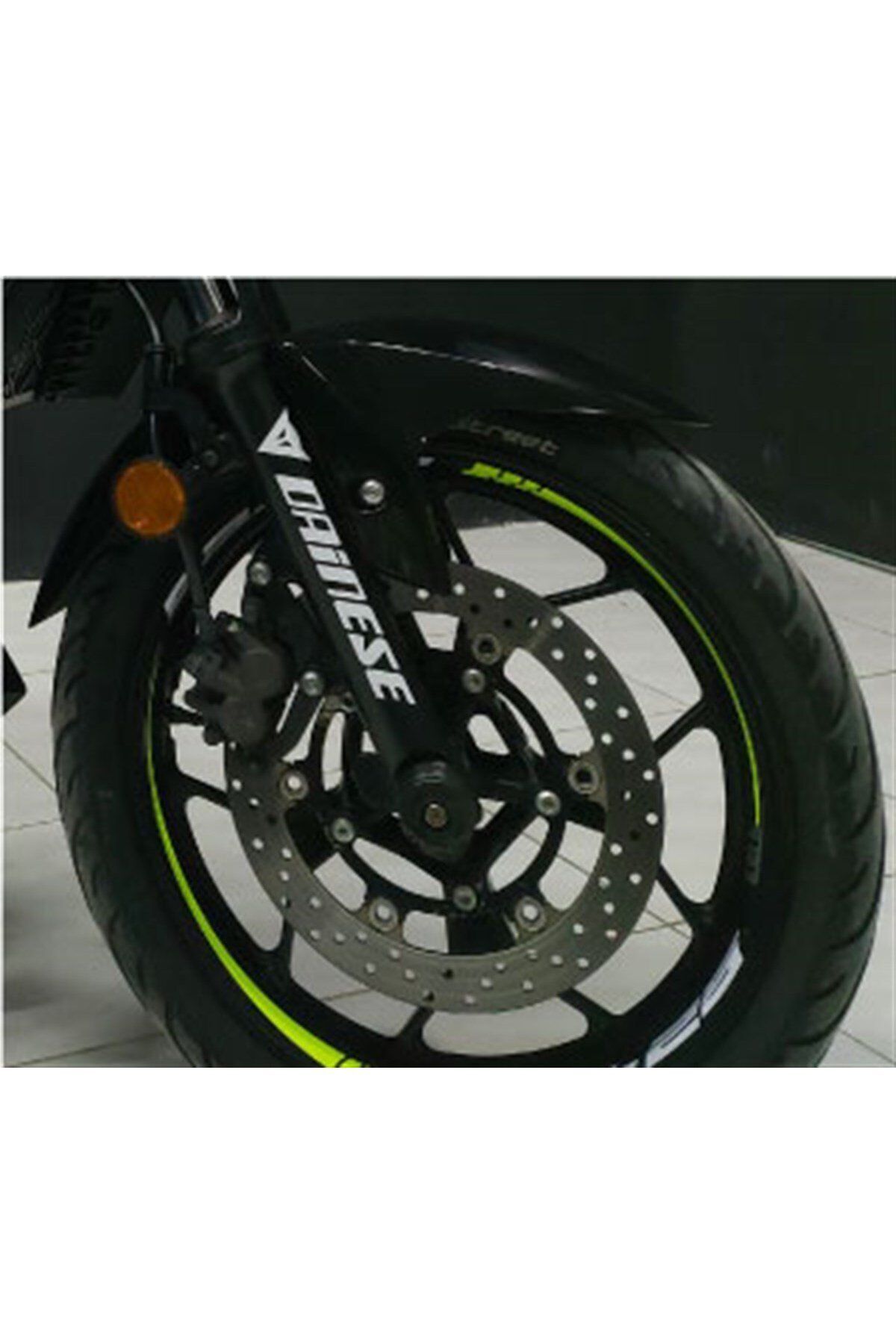 Kendorf Yamaha MT 25 Neon Yeşil Jant Dışı Şerit Sticker Etiket Modeli uyumlu