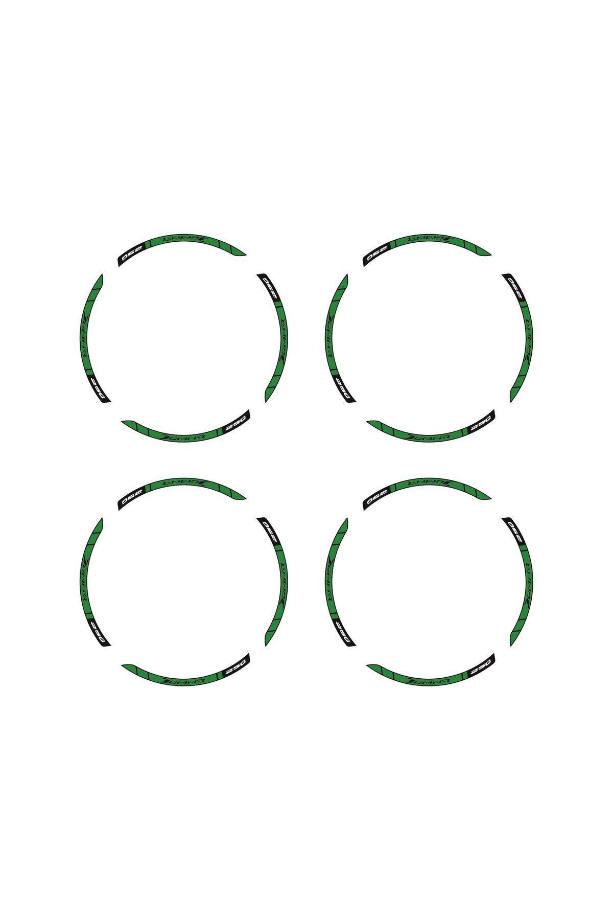 BİLGİMOLA Bajaj Dominar 250 Dış Jant Şeridi Motosiklet Sticker Etiket Modeli