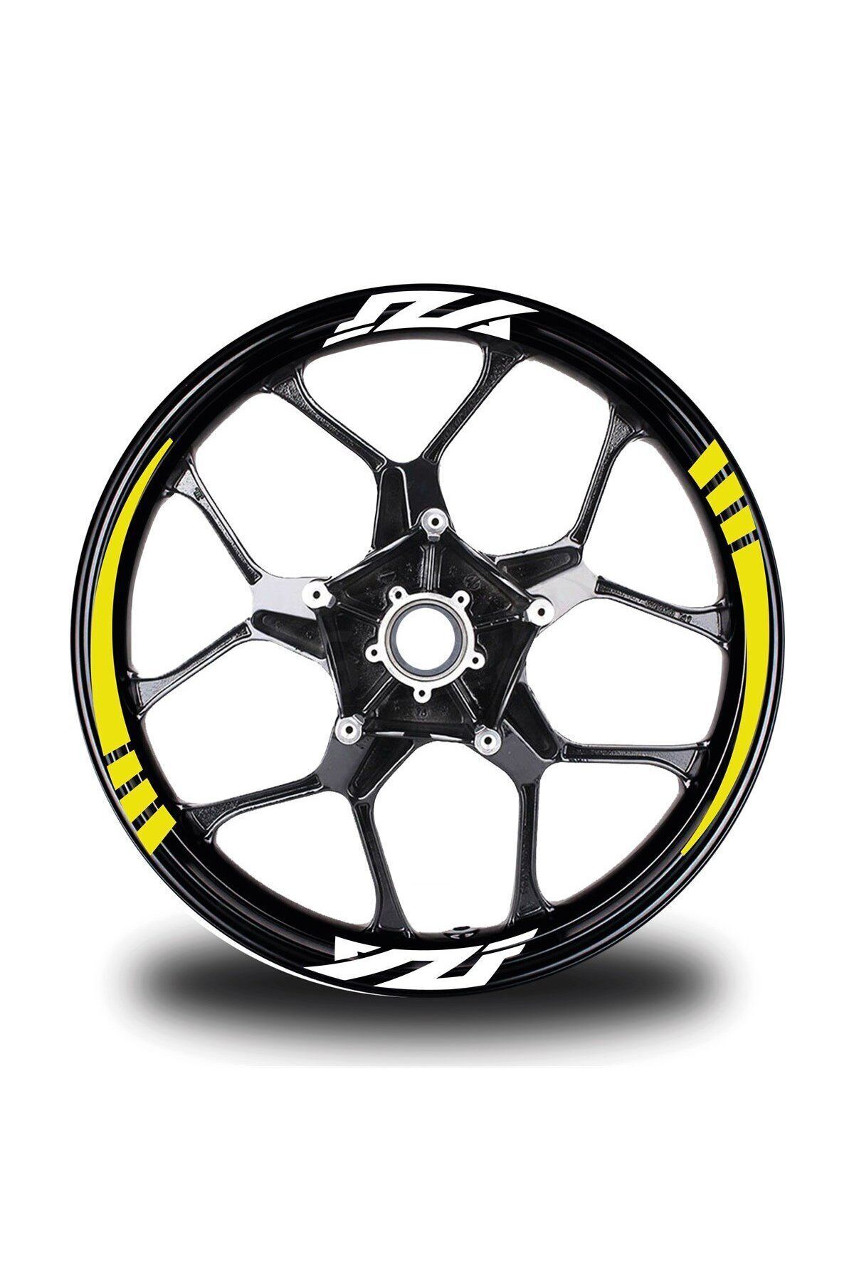 BİLGİMOLA YZF Yazılı Sarı Takım Jant Sticker Modeli