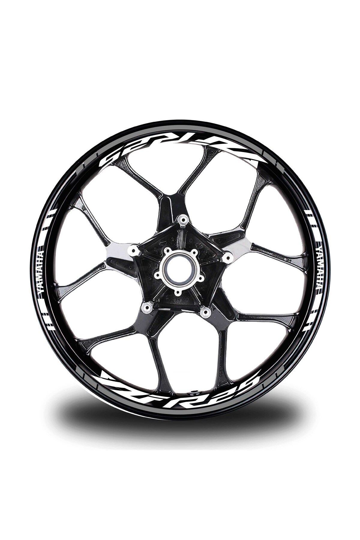 FARKSHP Gri Yamaha YZF R25 Takım Jant Sticker Etiket