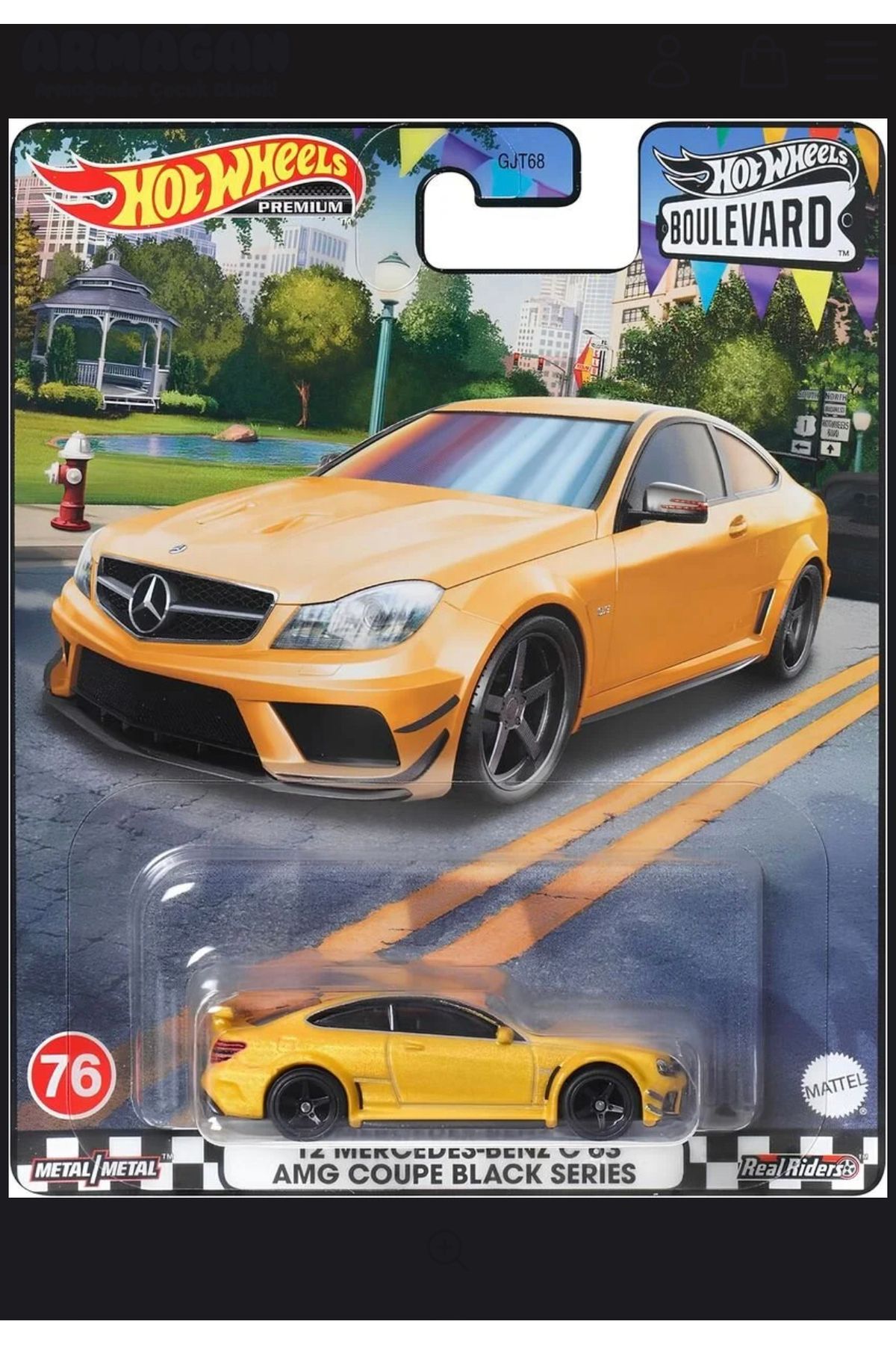 hayal oyuncak atölyesi Hot Wheels Boulevard Premium Arabalar 12 Mercedes-Benz C63 AMG Coupe HKF23