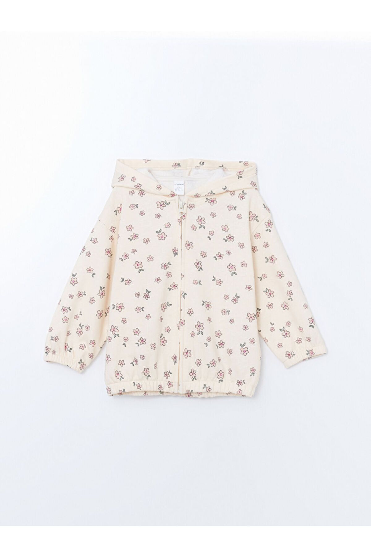 LC Waikiki Kapüşonlu Kız Bebek Fermuarlı Sweatshirt