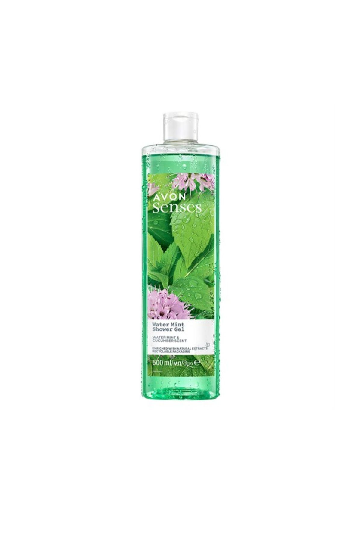 AVON Senses Water Mint Duş Jeli 500ml (Nane Kokulu)