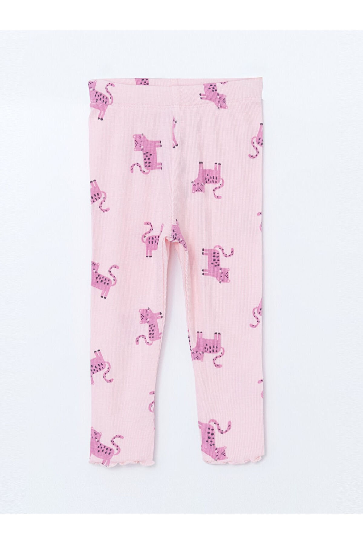 LC Waikiki GiyÇık Store den Pembe Bisiklet Yaka Baskılı Kız Bebek Pijama Takım fotoğrafı 5 (önizleme)