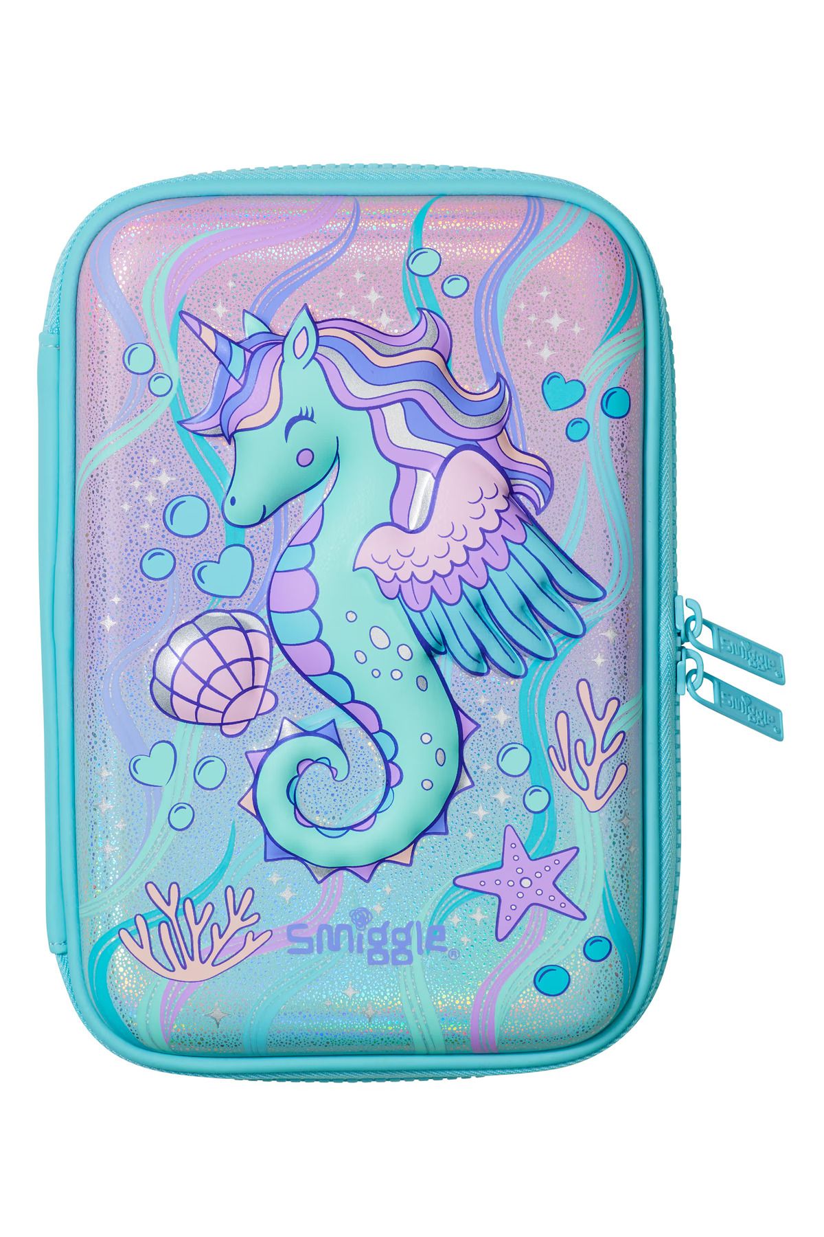 SMIGGLE Unicorn Deniz Atı Detaylı Kabartmalı Kalem Kutusu