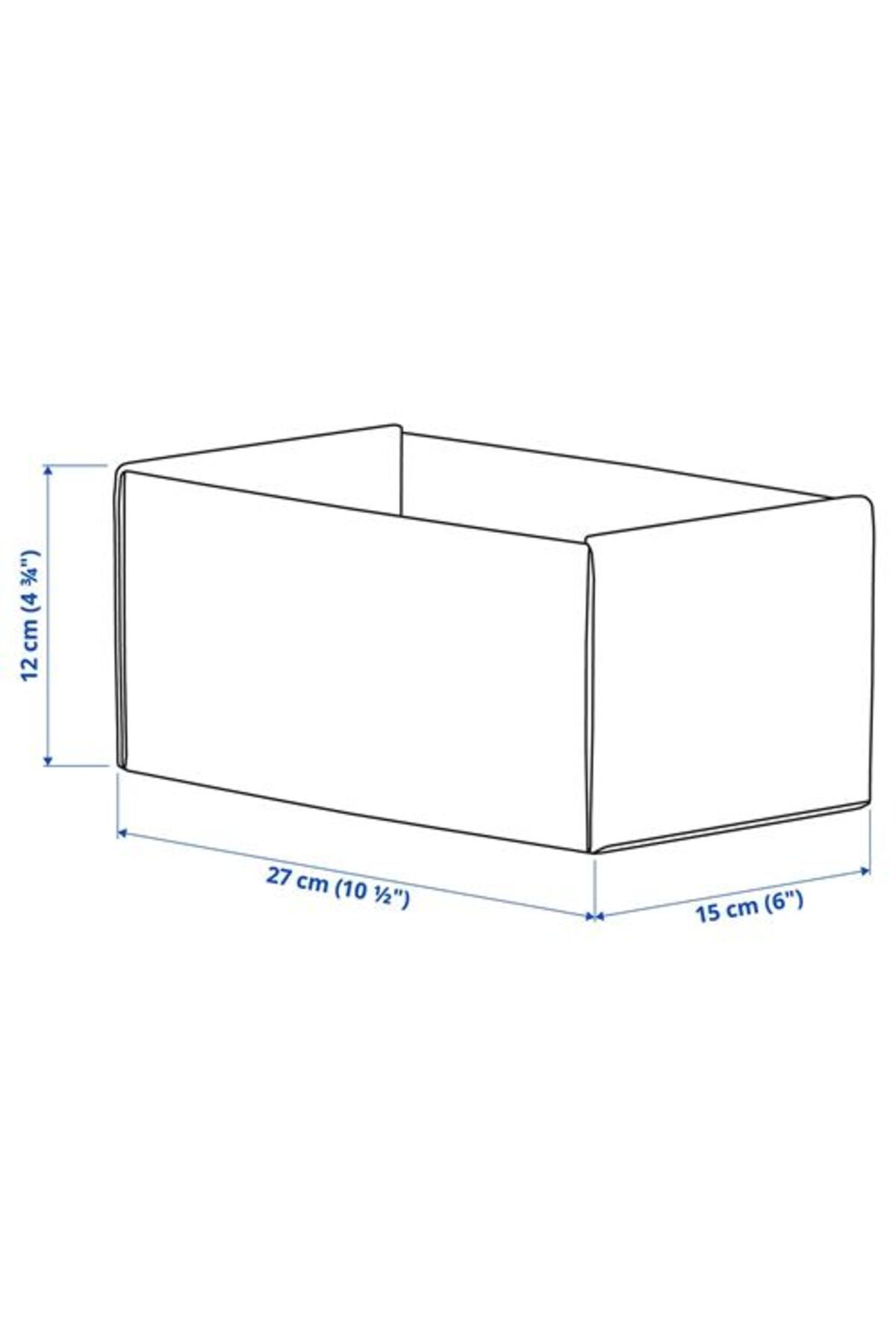 IKEA-Light Gray Box Set - 15X27X12 cm 6