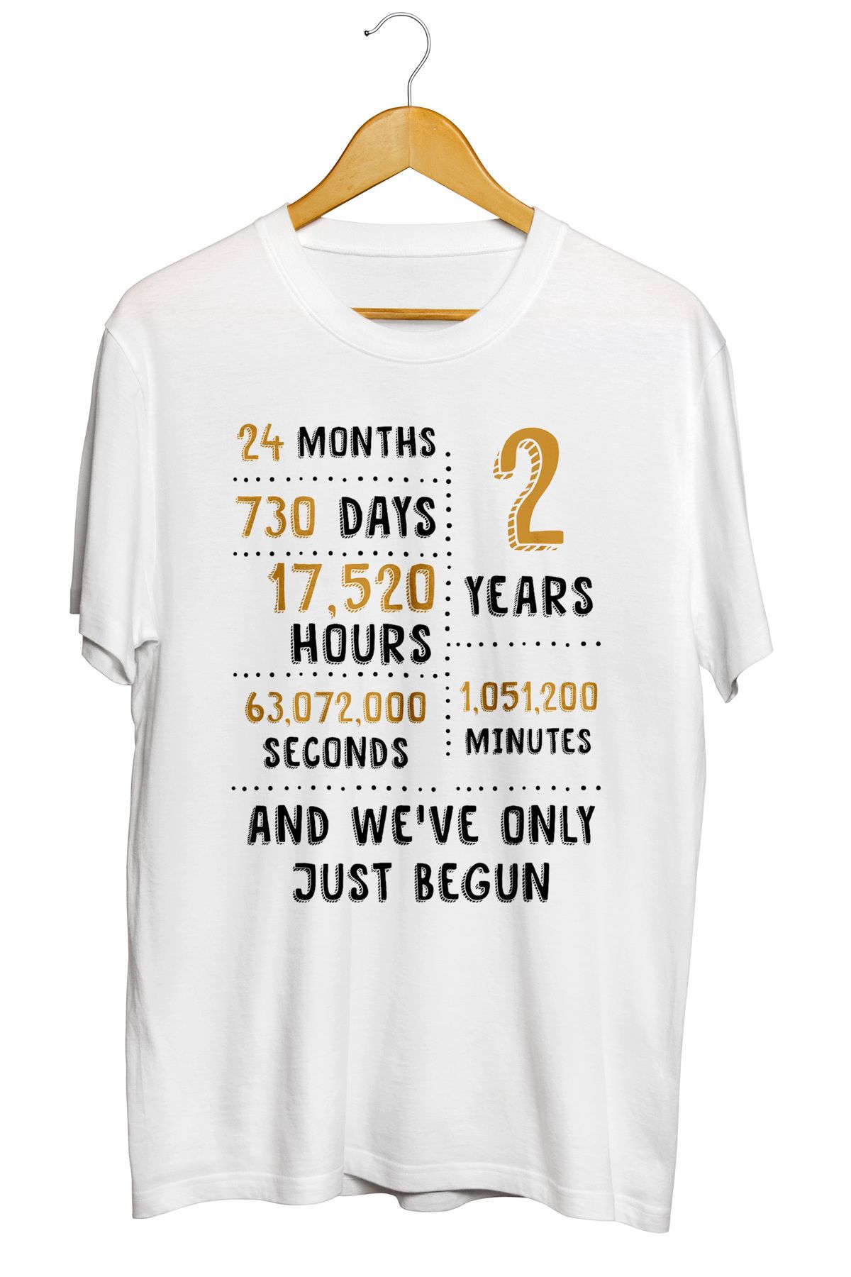 karikatürstore "1 Yıllık Evli" Sevgililer Günü Baskılı Tişört