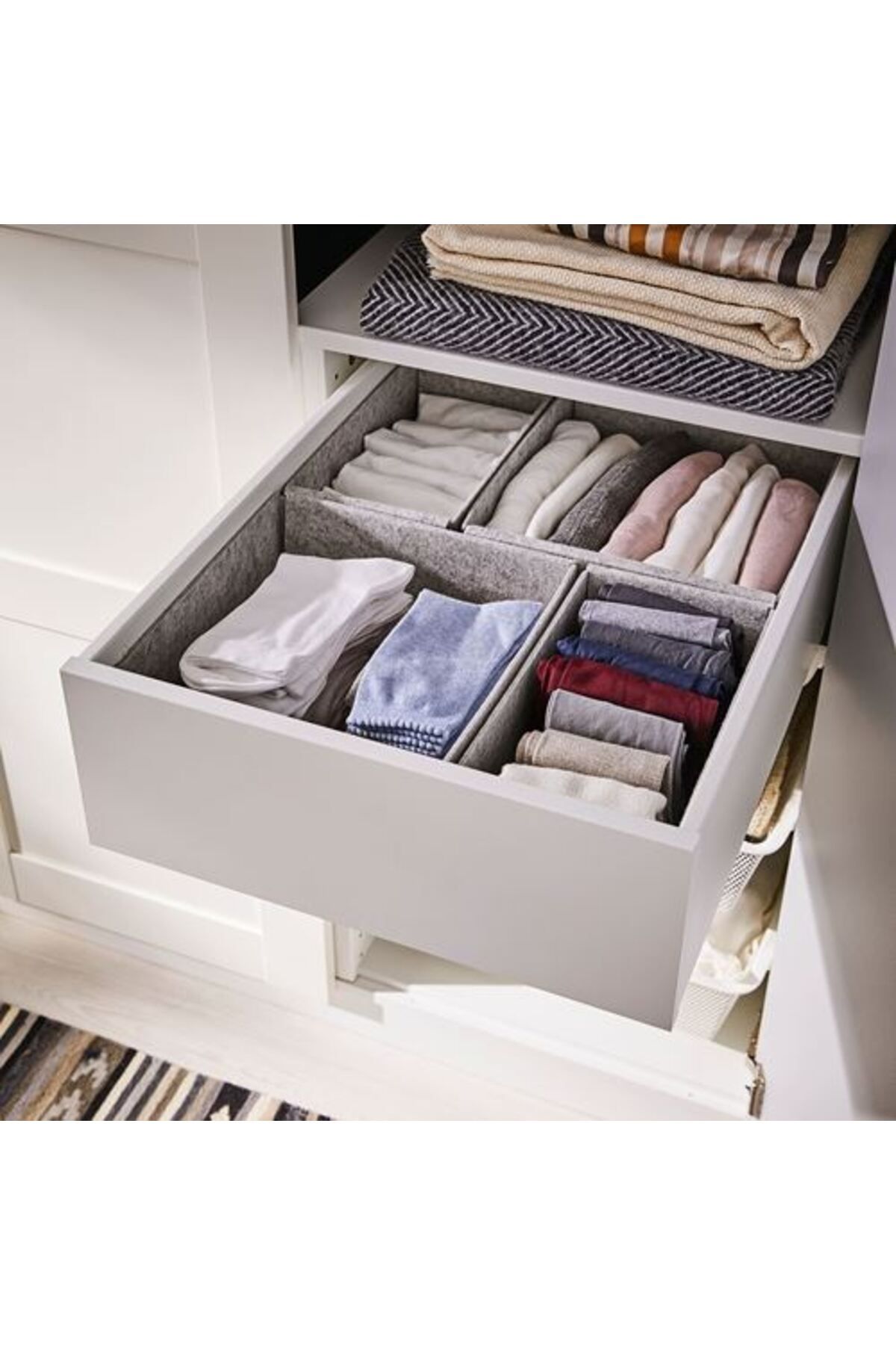 IKEA-Light Gray Box Set - 15X27X12 cm 3