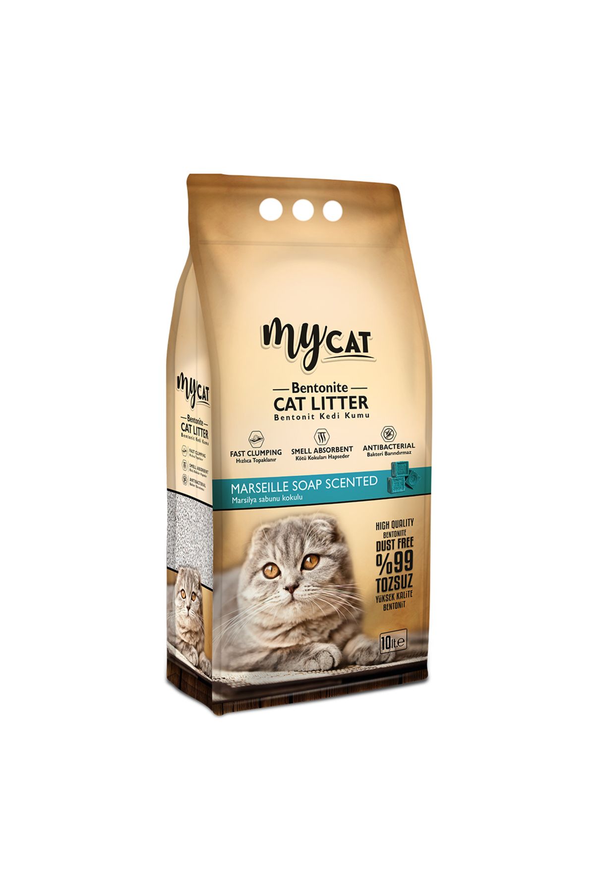 ENDO Mycat (10 lt) Bentonit Kedi Kumu Marsilya Sabun Kokulu (kalin tane)