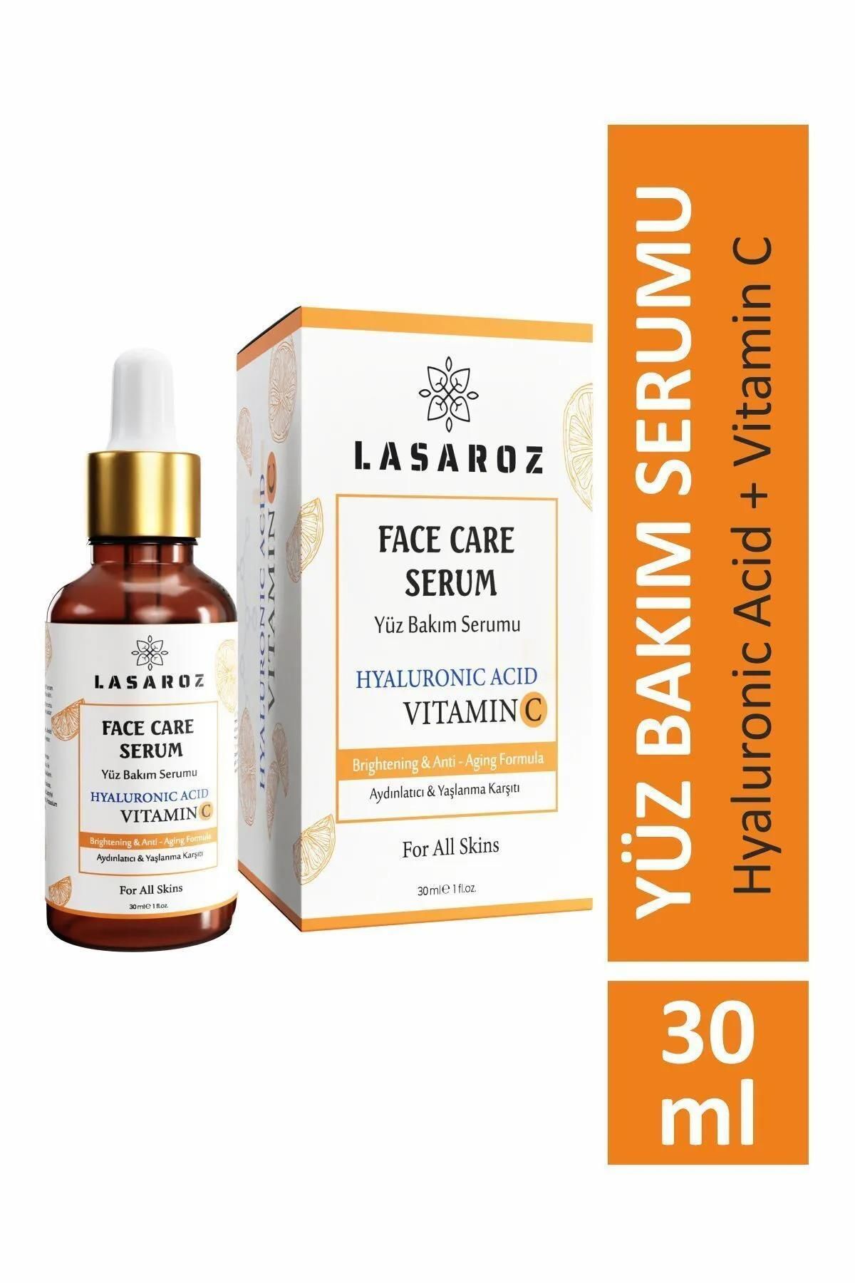 lasaroz Yüz Bakım Serumu Hyaluronic Acid Vitamin C 30 ml