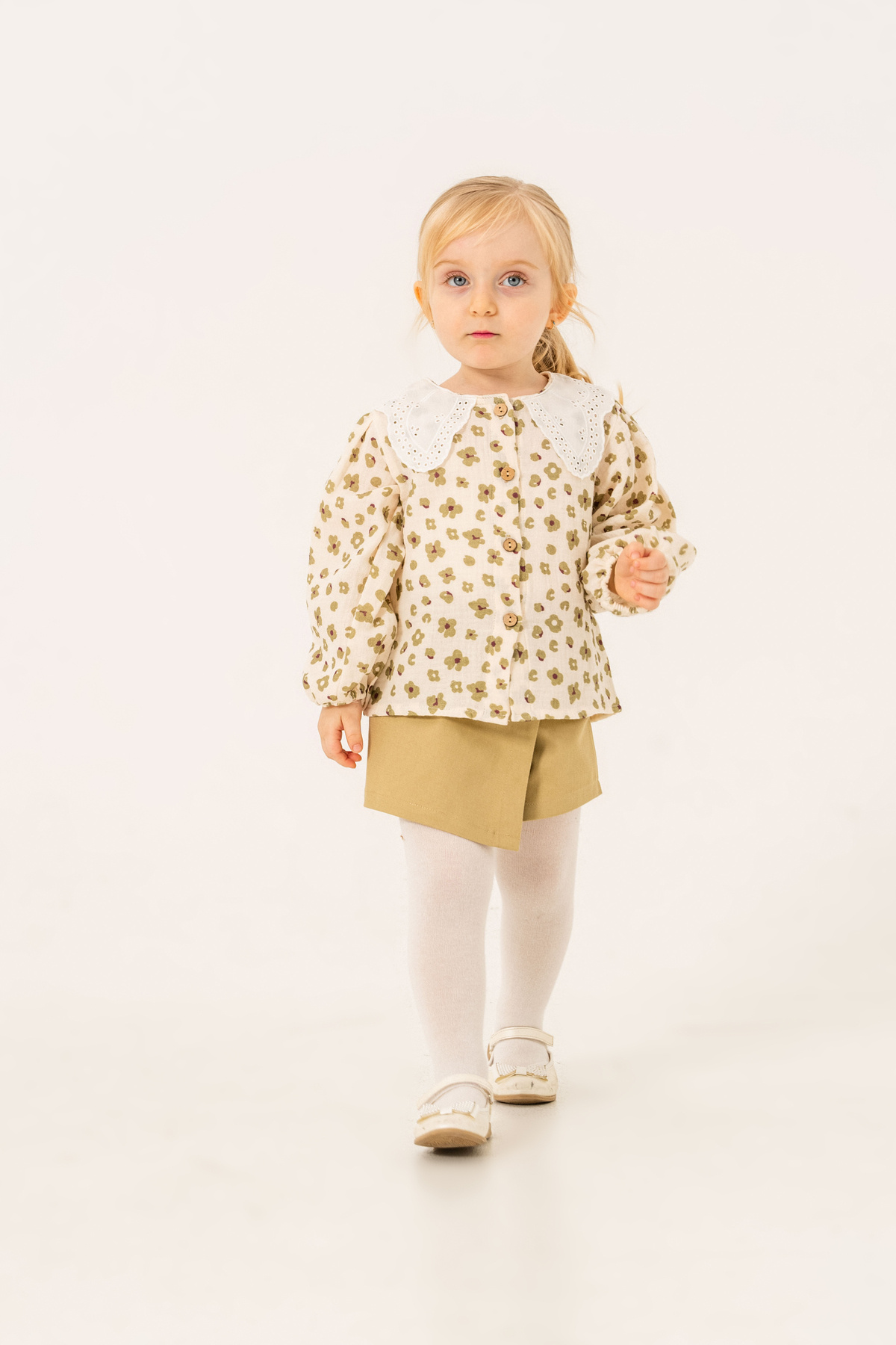 JNF kids Kız Bebek Şort Etekli Takım Külotlu Çorap Hediyeli fotoğrafı 3 (önizleme)